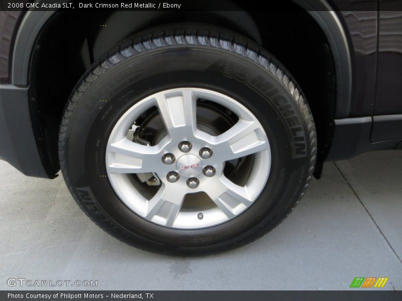 Dark Crimson Red Metallic / Ebony 2008 GMC Acadia SLT