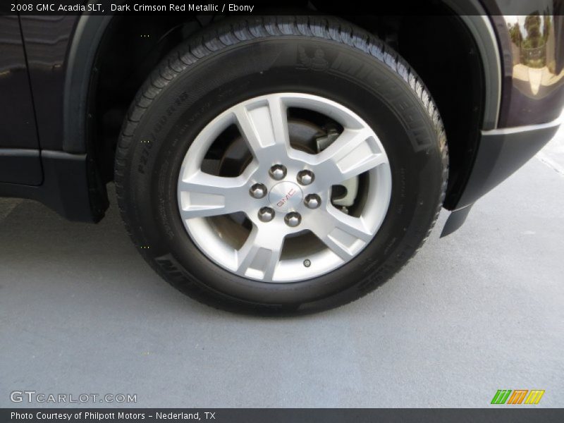 Dark Crimson Red Metallic / Ebony 2008 GMC Acadia SLT