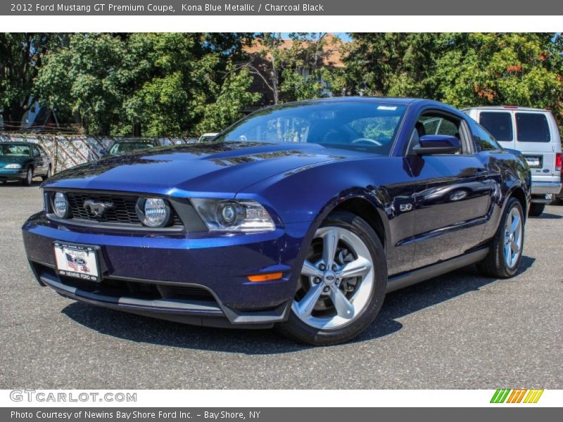 Kona Blue Metallic / Charcoal Black 2012 Ford Mustang GT Premium Coupe