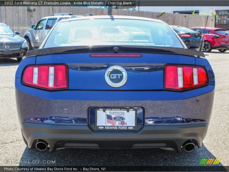 Kona Blue Metallic / Charcoal Black 2012 Ford Mustang GT Premium Coupe