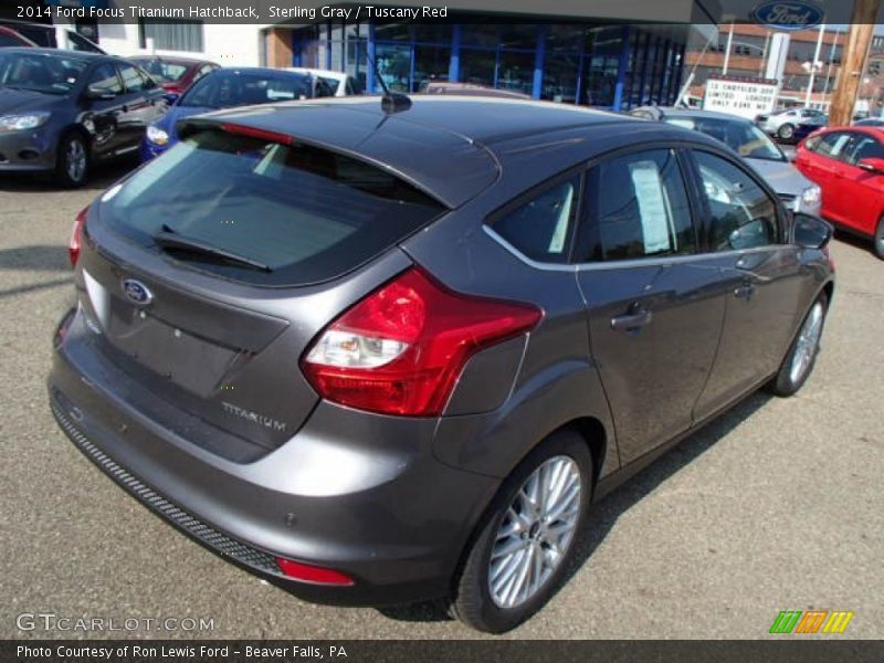 Sterling Gray / Tuscany Red 2014 Ford Focus Titanium Hatchback