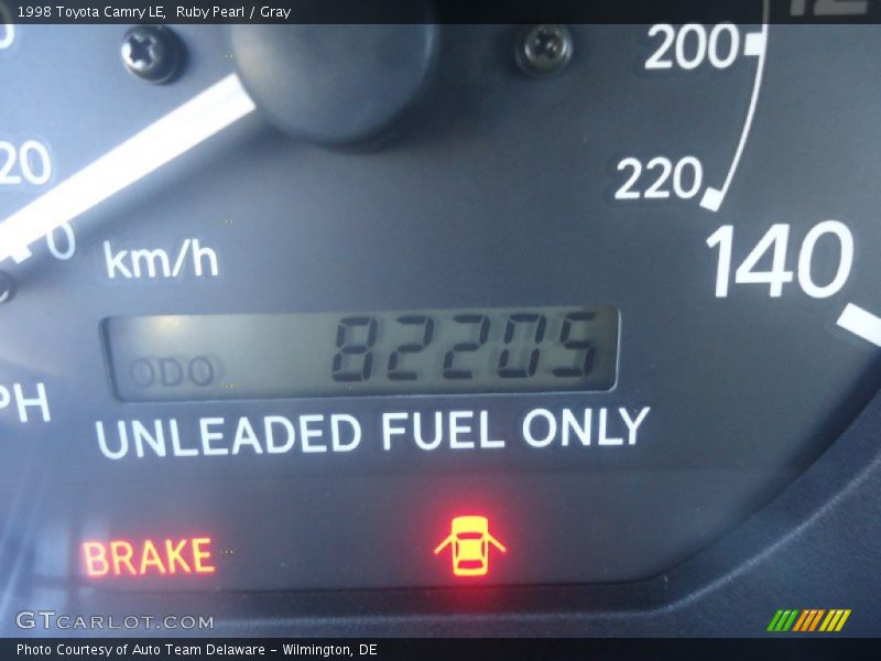 Ruby Pearl / Gray 1998 Toyota Camry LE