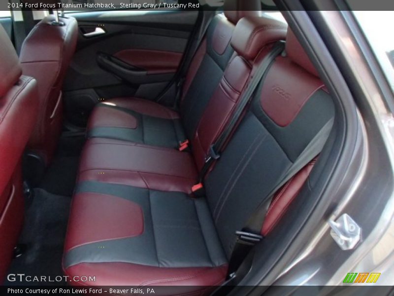 Rear Seat of 2014 Focus Titanium Hatchback
