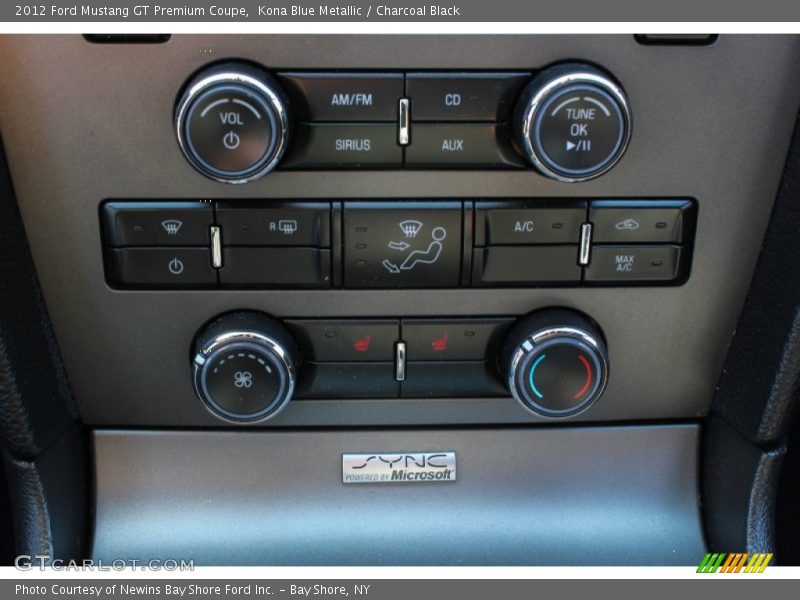 Controls of 2012 Mustang GT Premium Coupe