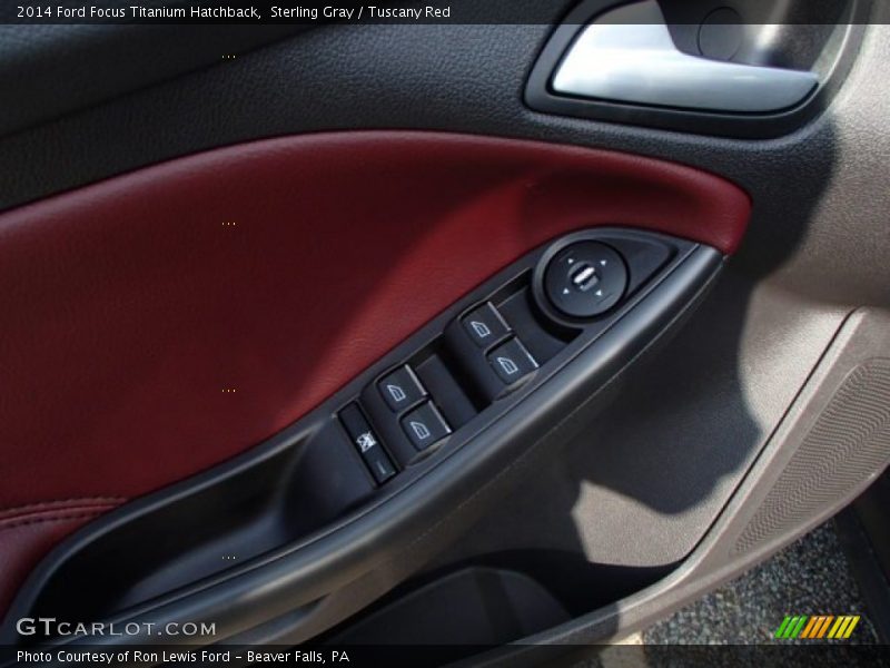 Sterling Gray / Tuscany Red 2014 Ford Focus Titanium Hatchback