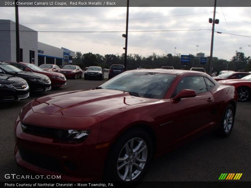 Red Rock Metallic / Black 2014 Chevrolet Camaro LS Coupe