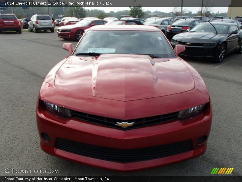 Red Rock Metallic / Black 2014 Chevrolet Camaro LS Coupe