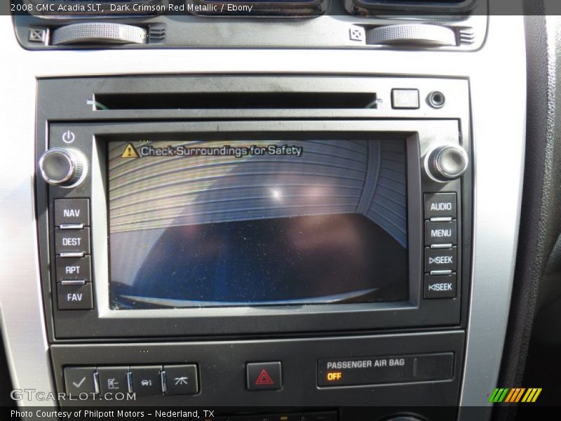 Dark Crimson Red Metallic / Ebony 2008 GMC Acadia SLT