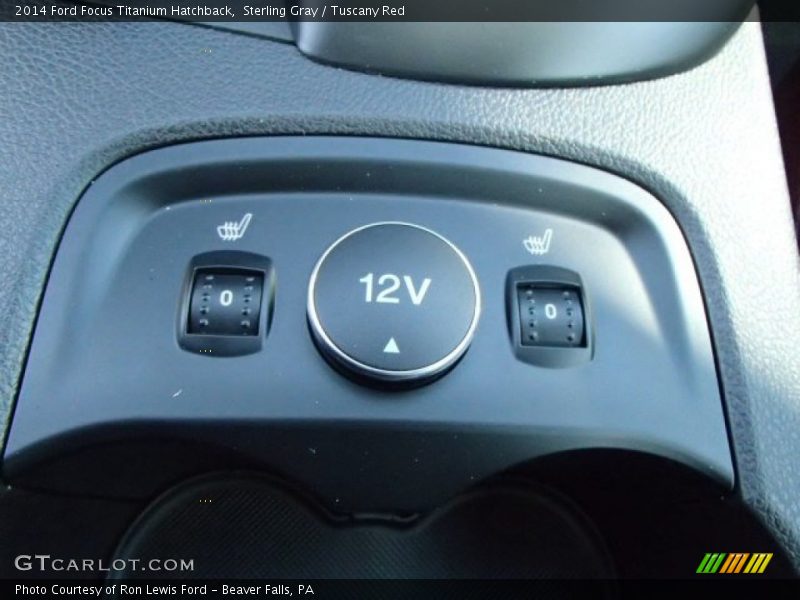 Sterling Gray / Tuscany Red 2014 Ford Focus Titanium Hatchback