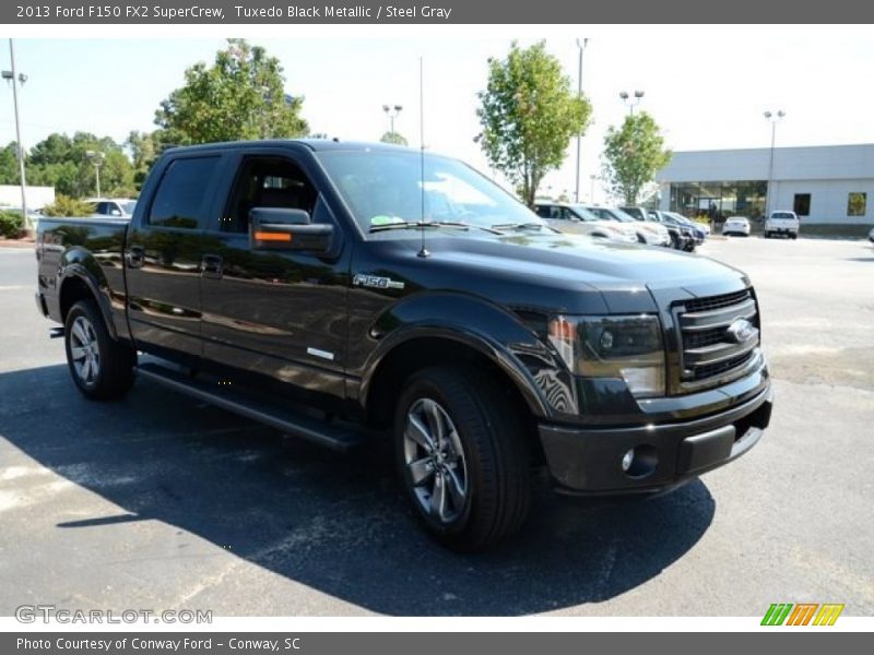 Tuxedo Black Metallic / Steel Gray 2013 Ford F150 FX2 SuperCrew