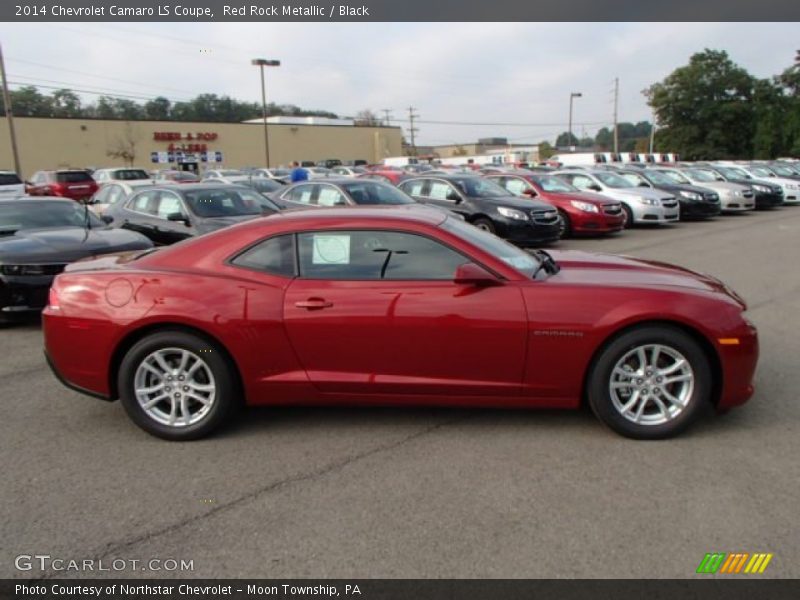 Red Rock Metallic / Black 2014 Chevrolet Camaro LS Coupe