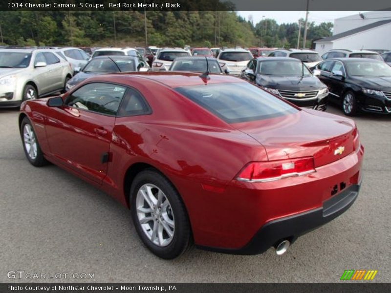 Red Rock Metallic / Black 2014 Chevrolet Camaro LS Coupe