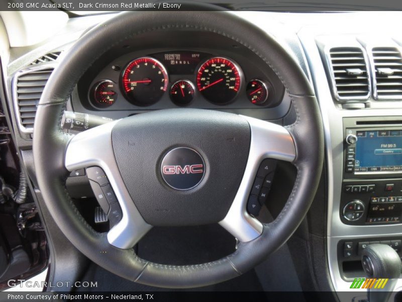 Dark Crimson Red Metallic / Ebony 2008 GMC Acadia SLT
