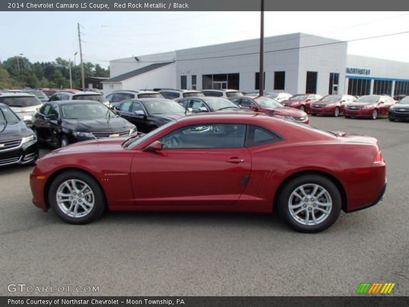 Red Rock Metallic / Black 2014 Chevrolet Camaro LS Coupe