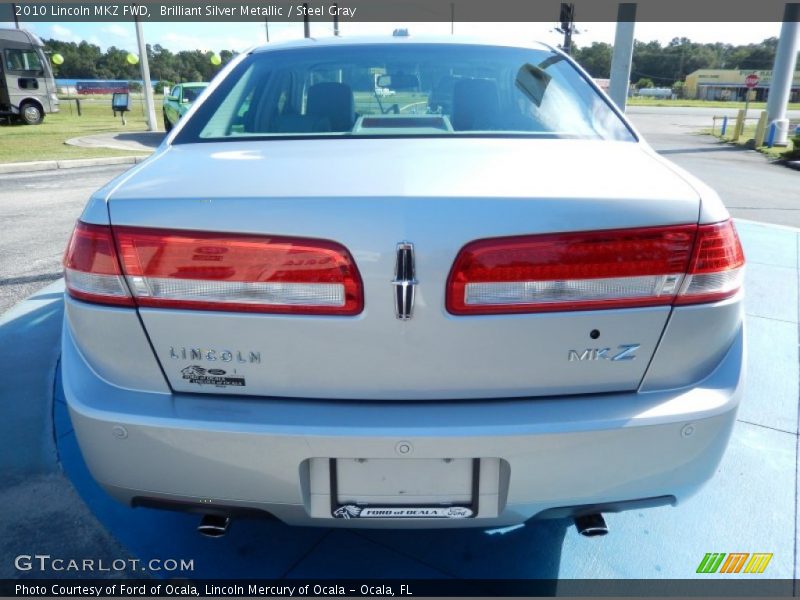 Brilliant Silver Metallic / Steel Gray 2010 Lincoln MKZ FWD