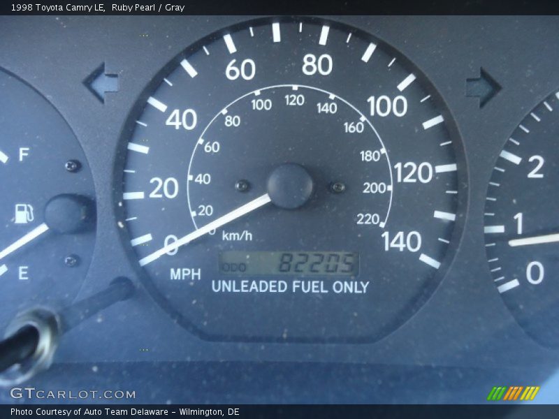 Ruby Pearl / Gray 1998 Toyota Camry LE