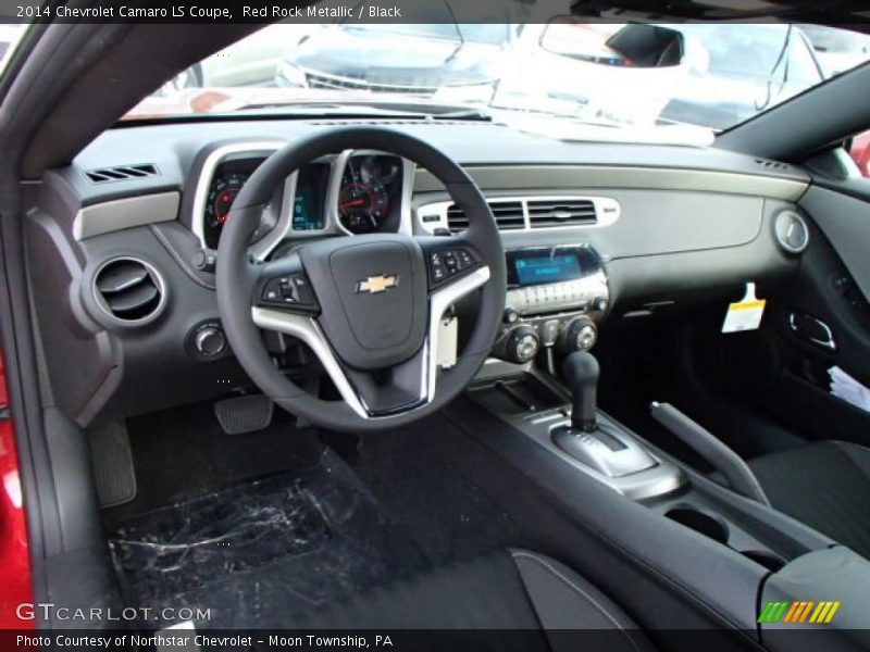 Red Rock Metallic / Black 2014 Chevrolet Camaro LS Coupe