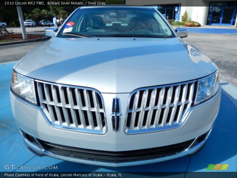 Brilliant Silver Metallic / Steel Gray 2010 Lincoln MKZ FWD