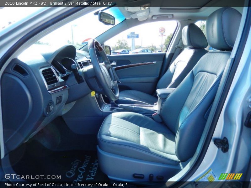 Brilliant Silver Metallic / Steel Gray 2010 Lincoln MKZ FWD