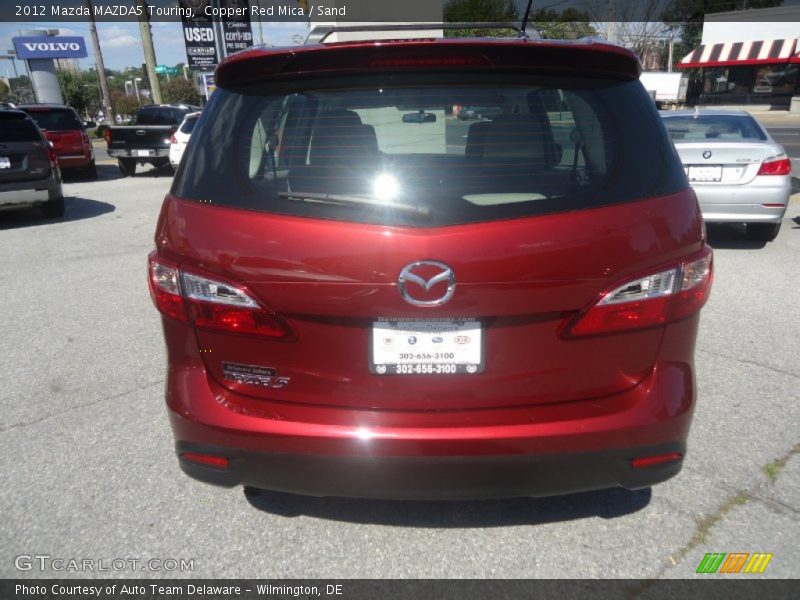 Copper Red Mica / Sand 2012 Mazda MAZDA5 Touring