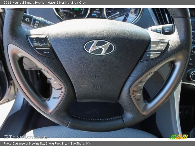 Hyper Silver Metallic / Gray 2012 Hyundai Sonata Hybrid