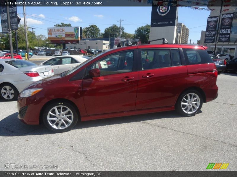 Copper Red Mica / Sand 2012 Mazda MAZDA5 Touring