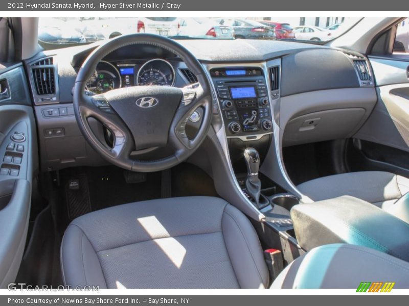 Hyper Silver Metallic / Gray 2012 Hyundai Sonata Hybrid