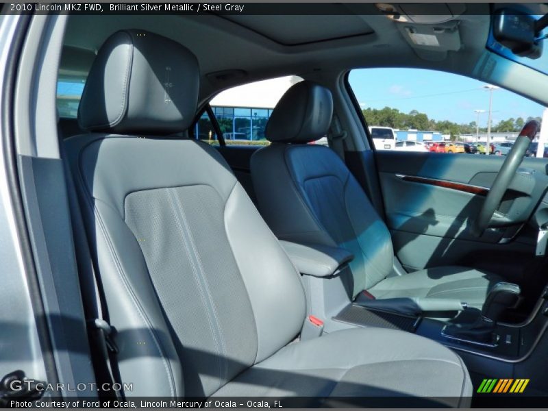 Brilliant Silver Metallic / Steel Gray 2010 Lincoln MKZ FWD