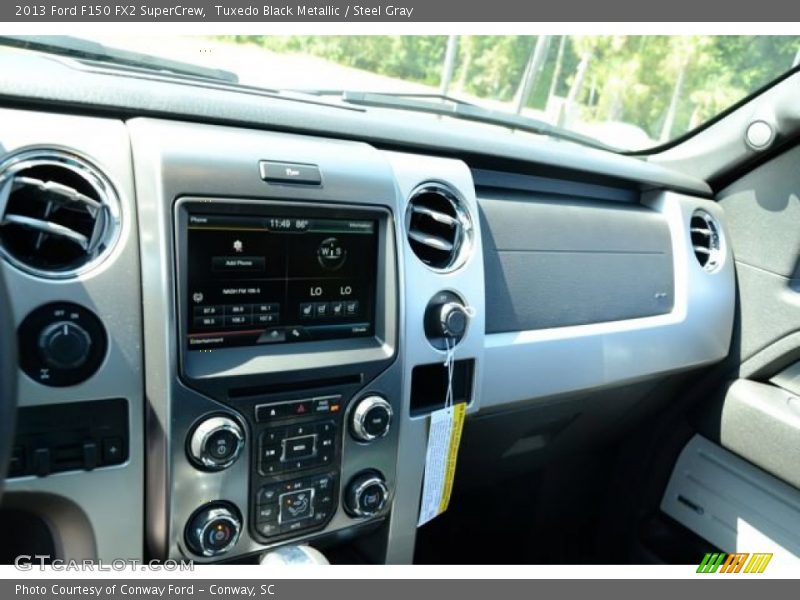 Tuxedo Black Metallic / Steel Gray 2013 Ford F150 FX2 SuperCrew