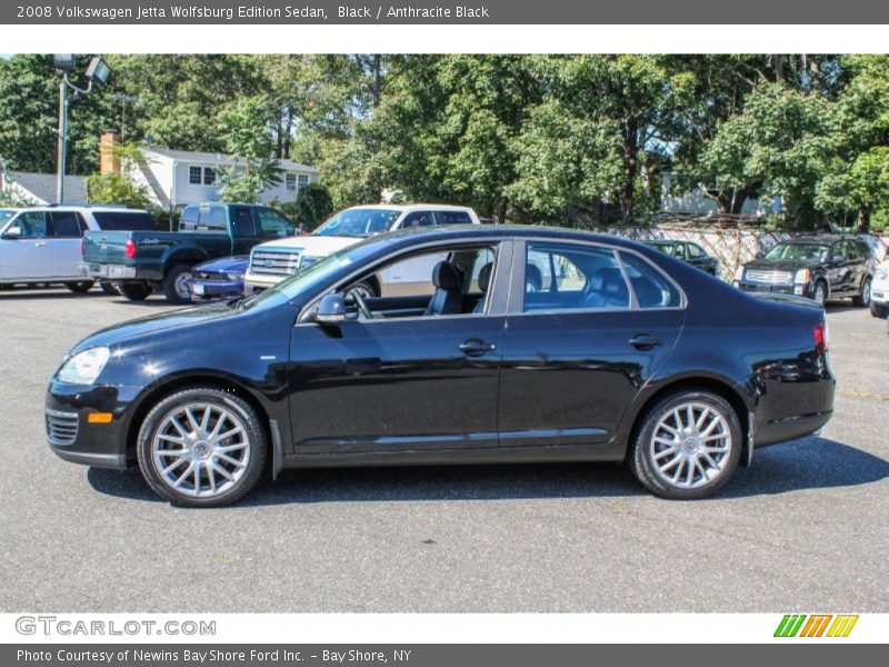 Black / Anthracite Black 2008 Volkswagen Jetta Wolfsburg Edition Sedan