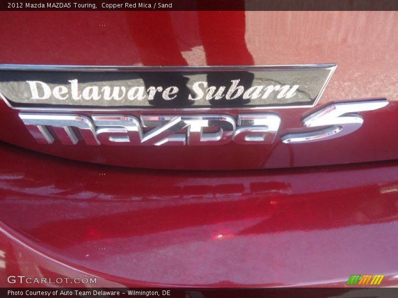 Copper Red Mica / Sand 2012 Mazda MAZDA5 Touring