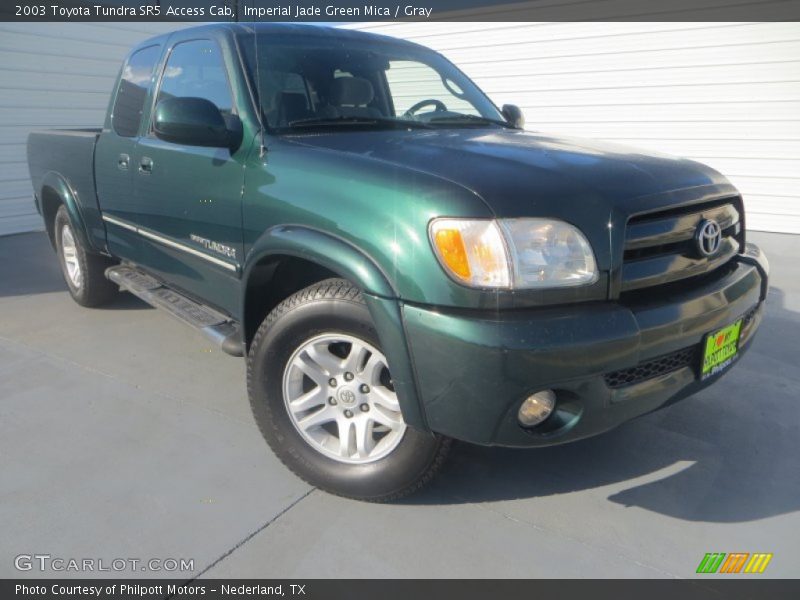 Imperial Jade Green Mica / Gray 2003 Toyota Tundra SR5 Access Cab