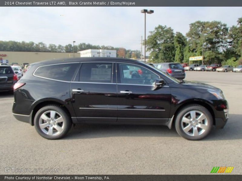 Black Granite Metallic / Ebony/Mojave 2014 Chevrolet Traverse LTZ AWD