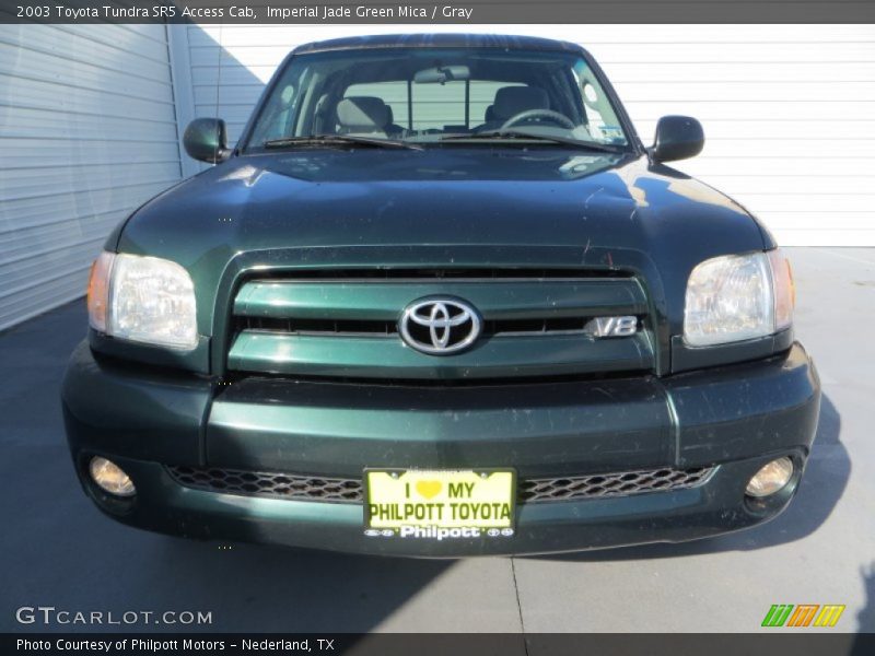 Imperial Jade Green Mica / Gray 2003 Toyota Tundra SR5 Access Cab