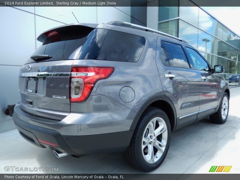 Sterling Gray / Medium Light Stone 2014 Ford Explorer Limited