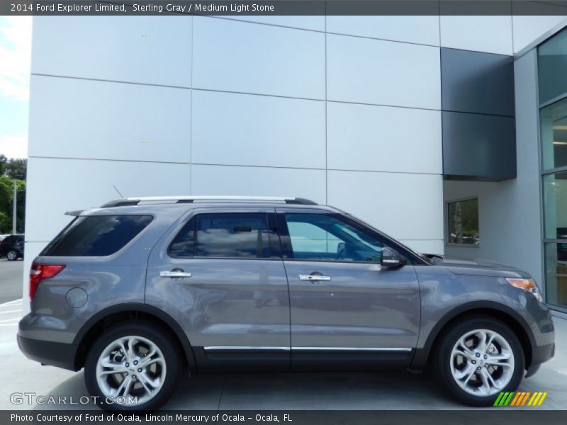 Sterling Gray / Medium Light Stone 2014 Ford Explorer Limited