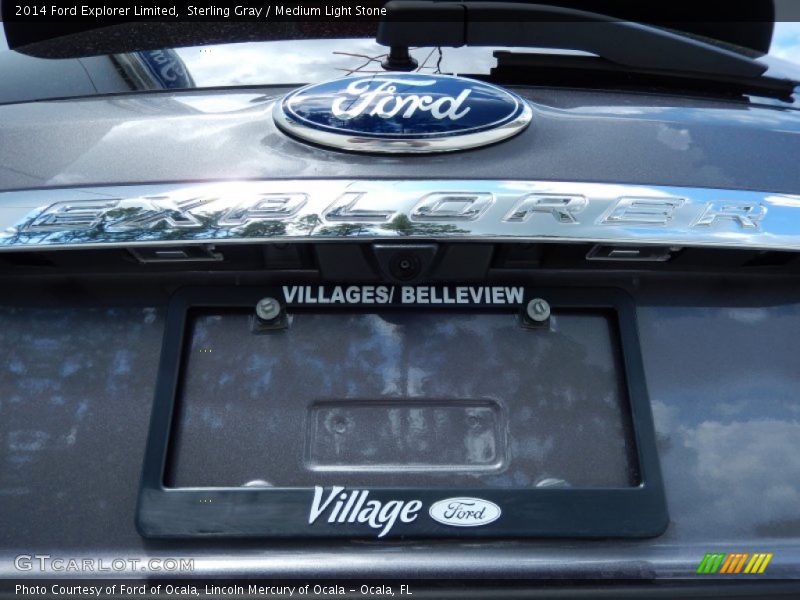 Sterling Gray / Medium Light Stone 2014 Ford Explorer Limited