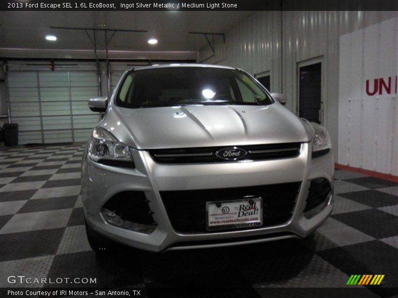 Ingot Silver Metallic / Medium Light Stone 2013 Ford Escape SEL 1.6L EcoBoost