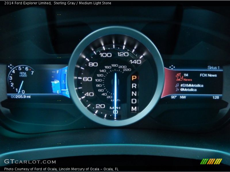 Sterling Gray / Medium Light Stone 2014 Ford Explorer Limited