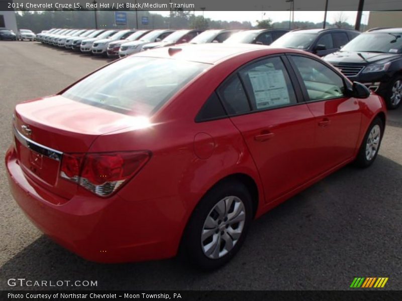 Red Hot / Jet Black/Medium Titanium 2014 Chevrolet Cruze LS
