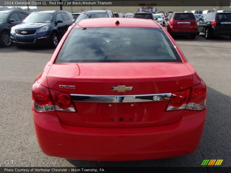 Red Hot / Jet Black/Medium Titanium 2014 Chevrolet Cruze LS
