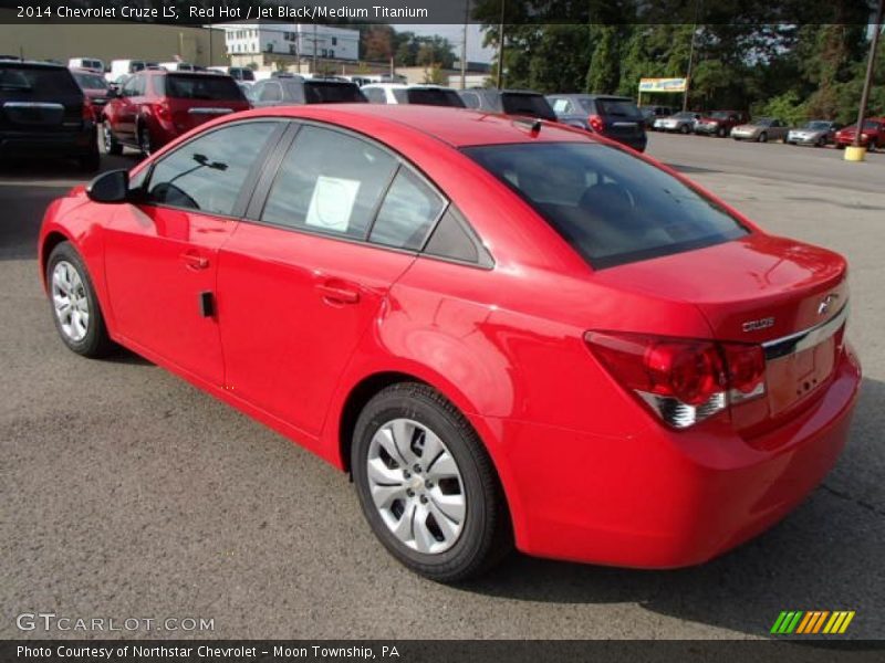 Red Hot / Jet Black/Medium Titanium 2014 Chevrolet Cruze LS