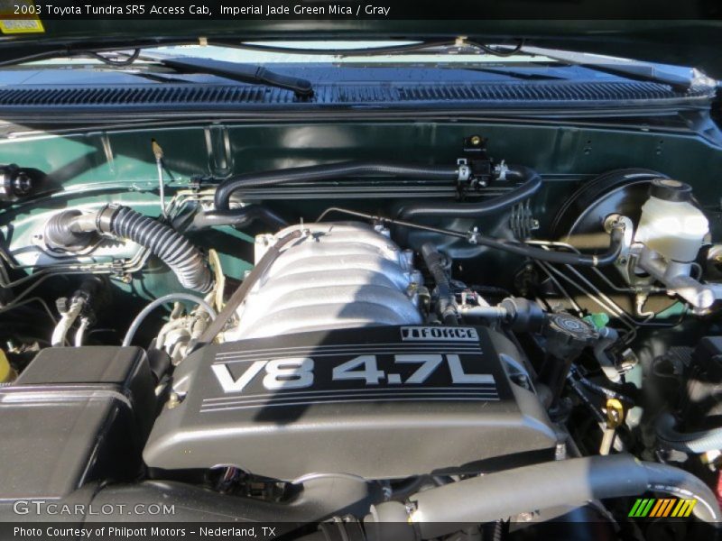 Imperial Jade Green Mica / Gray 2003 Toyota Tundra SR5 Access Cab