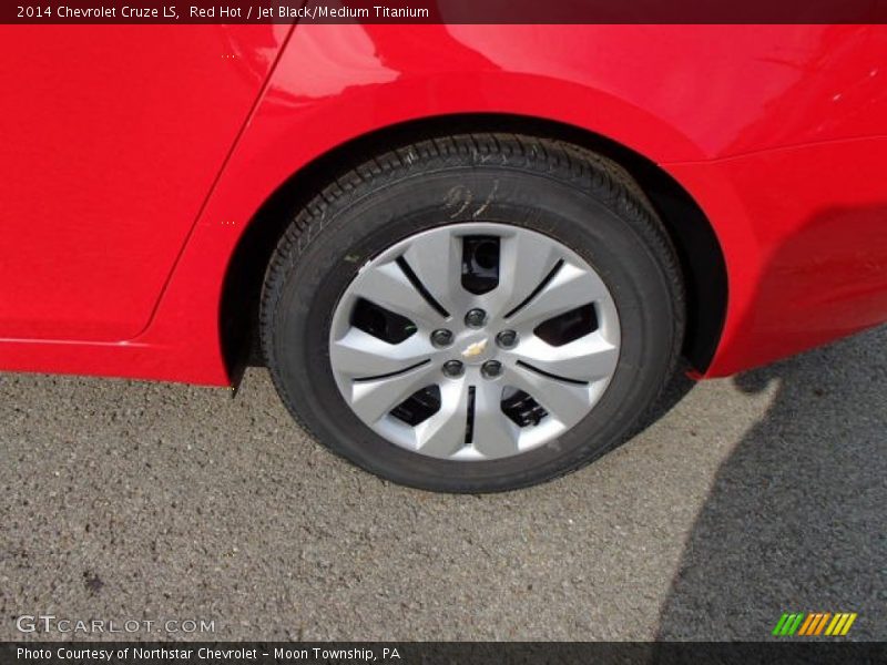Red Hot / Jet Black/Medium Titanium 2014 Chevrolet Cruze LS