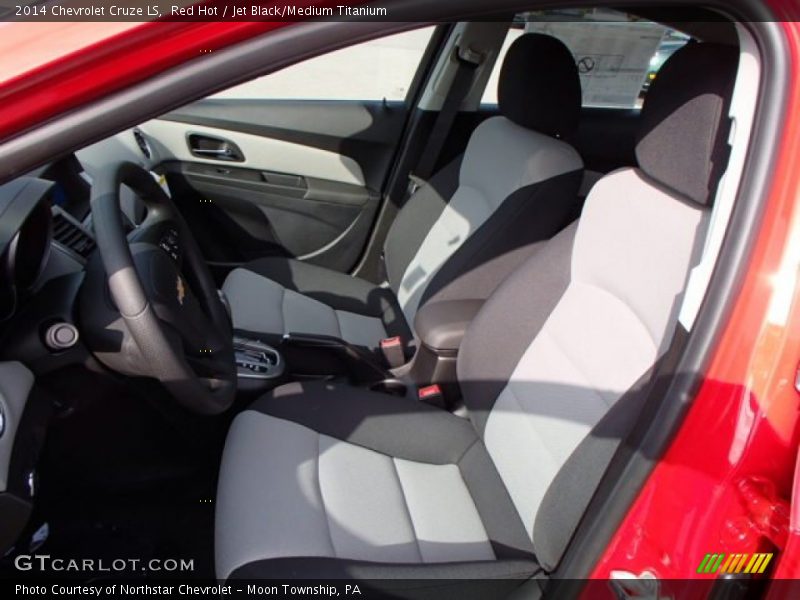 Red Hot / Jet Black/Medium Titanium 2014 Chevrolet Cruze LS