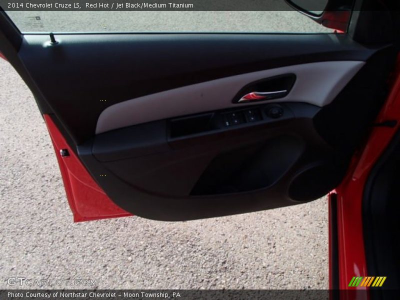 Red Hot / Jet Black/Medium Titanium 2014 Chevrolet Cruze LS