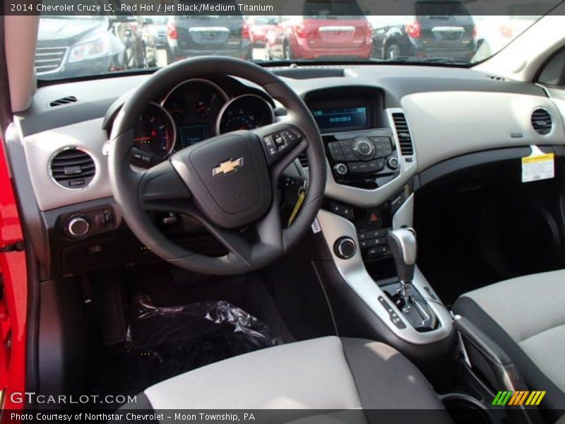 Red Hot / Jet Black/Medium Titanium 2014 Chevrolet Cruze LS
