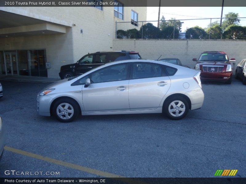 Classic Silver Metallic / Dark Gray 2010 Toyota Prius Hybrid III