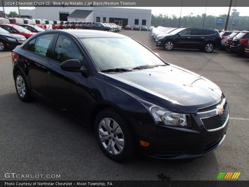 Blue Ray Metallic / Jet Black/Medium Titanium 2014 Chevrolet Cruze LS