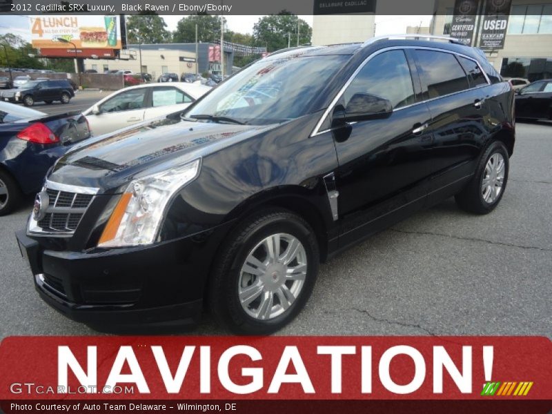 Black Raven / Ebony/Ebony 2012 Cadillac SRX Luxury